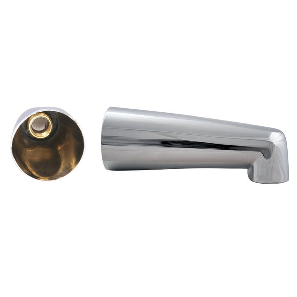 Westbrass 7" Tub Spout in Polished Chrome E507-1F-26